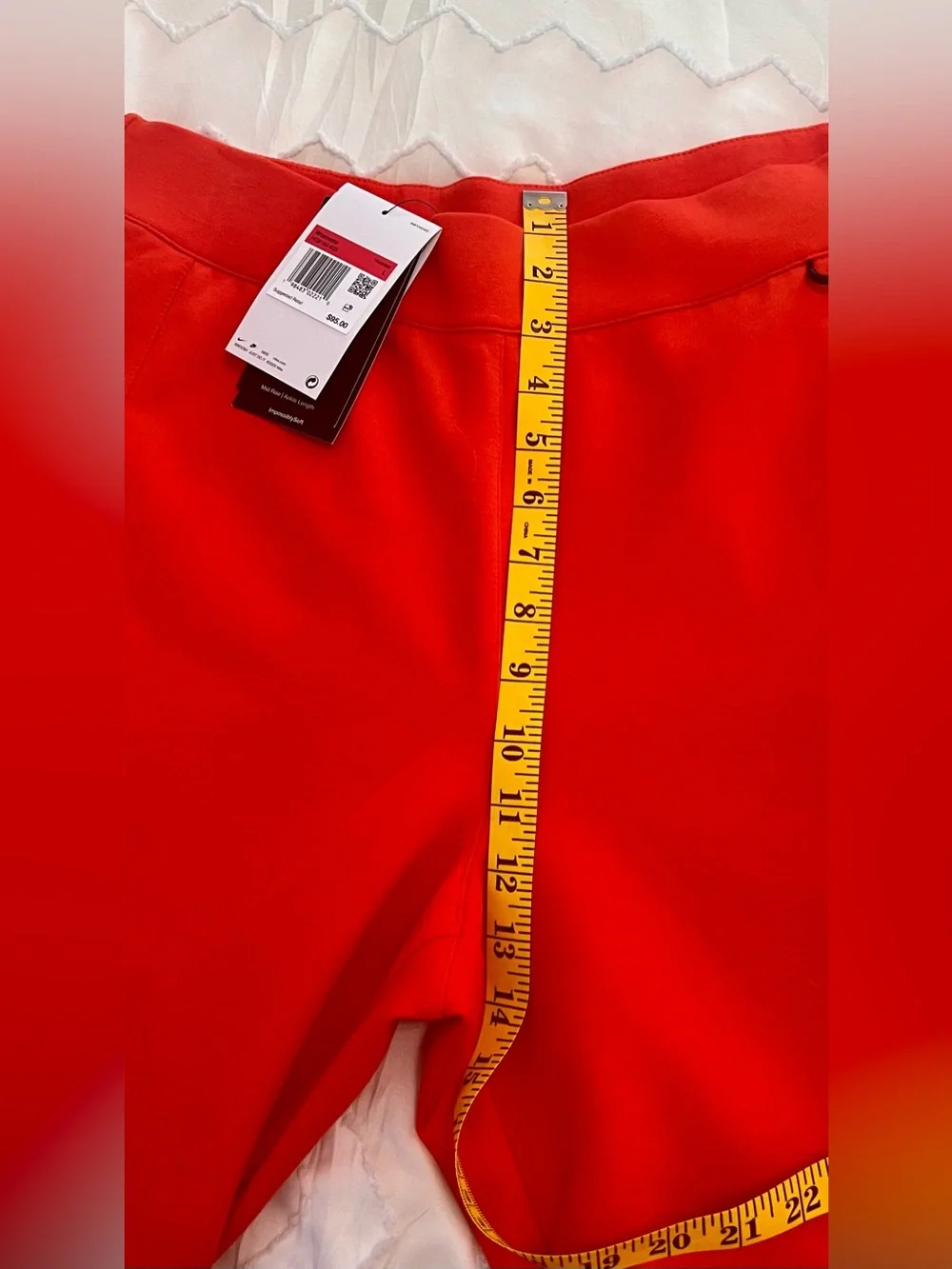 Nike Red High-Rise Track Joggers